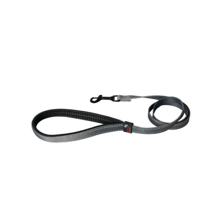 MARTIN SELLIER Laisse chien nylon 16 mm / 100 cm gris soie