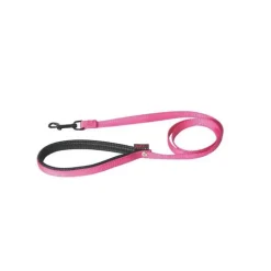 MARTIN SELLIER Laisse chien nylon 16mm / 120cm rose