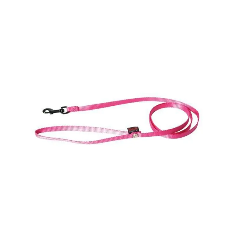 MARTIN SELLIER Laisse chien nylon 10mm / 120cm rose