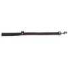 MARTIN SELLIER Laisse double noire . 25 mm x 60 cm