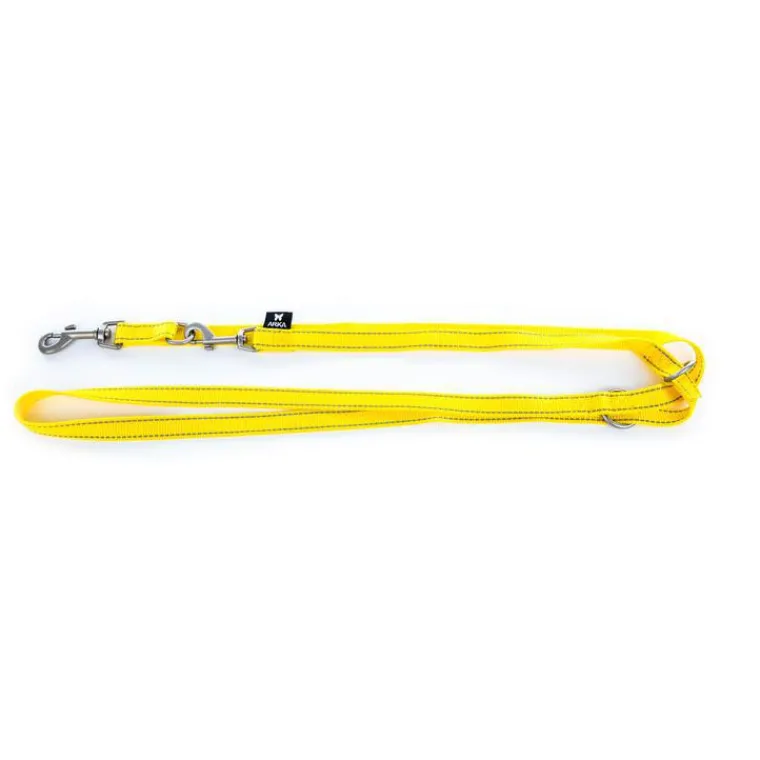 MARTIN SELLIER Laisse multi-positions Neo+ jaune pour chien 2x200 cm