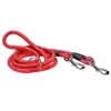 BOBBY Laisse pour chien coloris rouge en nylon rond Walk 3 positions – Taille unique