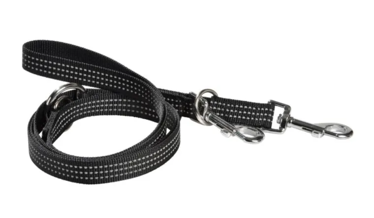BOBBY Laisse pour chien en nylon tressé coloris noir 3 positions Safe - Taille S/M