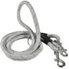 BOBBY Laisse pour chien en nylon rond coloris gris 3 positions Walk - 189 cm