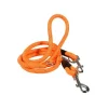 BOBBY Laisse pour chien en nylon rond coloris orange 3 positions Walk - Taille unique