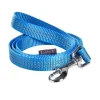 BOBBY Laisse pour chien en nylon tressé coloris bleu Safe - Taille S/M
