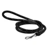 BOBBY Laisse pour chien en nylon rond coloris noir - 1,2 m