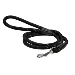 BOBBY Laisse pour chien en nylon rond coloris noir - 1,2 m