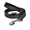 BOBBY Laisse pour chien en nylon tressé coloris noir Safe - Taille S/M