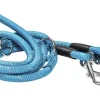 BOBBY Laisse ronde 3 positions coloris bleu - 189 cm