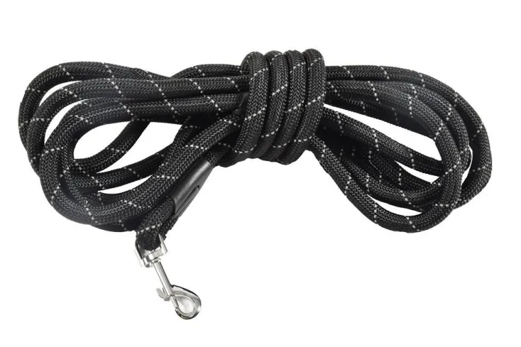 BOBBY Laisse ronde noire - 5 m