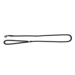MARTIN SELLIER Laisse ronde pour chien coloris noir 1,3 cm x 1 m