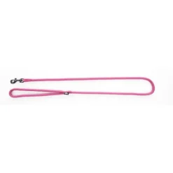 MARTIN SELLIER Laisse ronde pour chien coloris rose 1,3 cm x 1 m