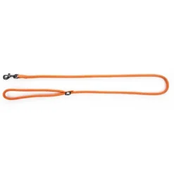 MARTIN SELLIER Laisse ronde pour chien coloris orange 1,3 cm x 1 m