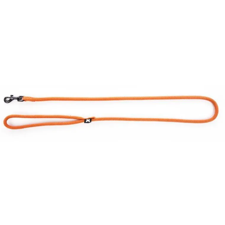 MARTIN SELLIER Laisse ronde pour chien coloris orange 1,3 cm x 1 m