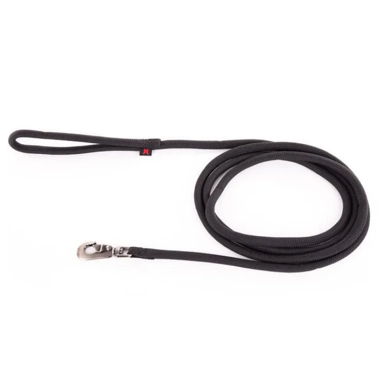 MARTIN SELLIER Laisse ronde pour chien coloris noir 1,3 cm x 2 m