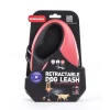 MARTIN SELLIER Laisse rétractable 2 Soft cordon coloris noir et rouge - M