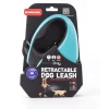 MARTIN SELLIER Laisse rétractable 2 Soft sangle coloris noir et turquoise - M