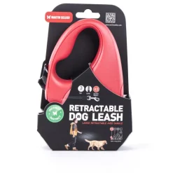 MARTIN SELLIER Laisse rétractable rouge Instinct Sangle - taille XS