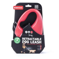 MARTIN SELLIER Laisse rétractable rouge Instinct Sangle - taille L