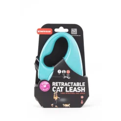 MARTIN SELLIER Laisse rétractable So Cat turquoise - taille XS