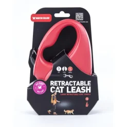 MARTIN SELLIER Laisse rétractable So Cat rouge - taille S