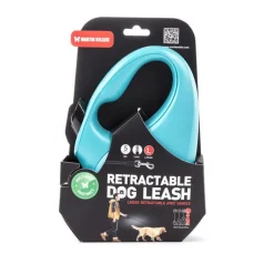MARTIN SELLIER Laisse rétractable turquoise Instinct Sangle - taille L