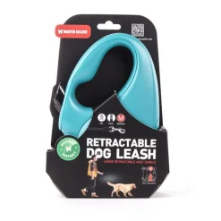 MARTIN SELLIER Laisse rétractable turquoise Instinct Sangle - taille M