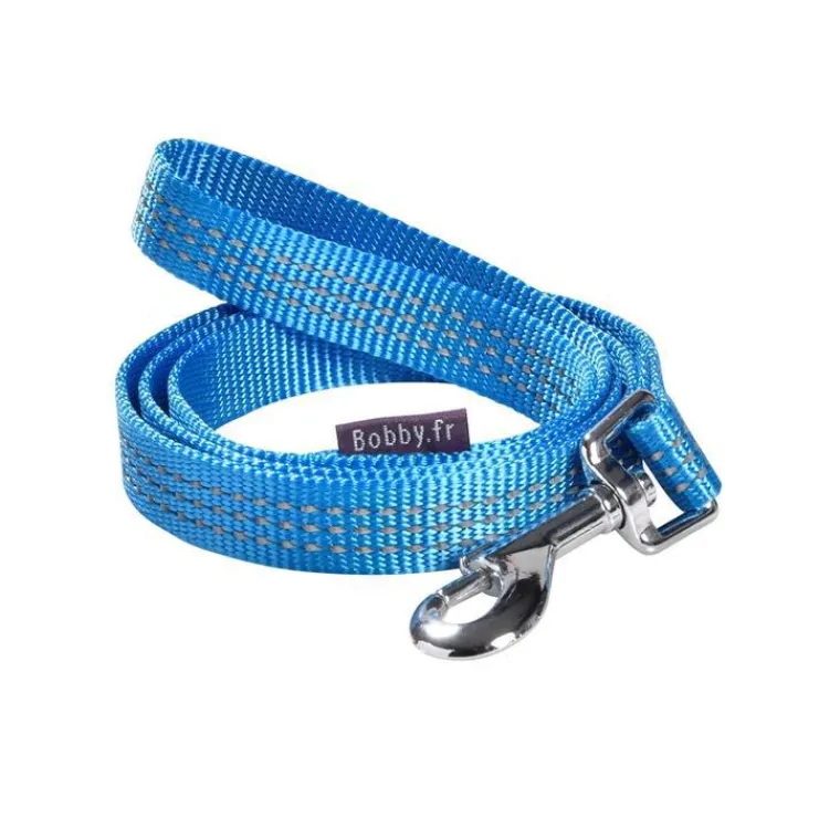 BOBBY Laisse Safe bleue 100x1 cm