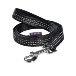 BOBBY Laisse safe noire 1 m
