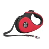 MARTIN SELLIER Laisse sangle rétractable rouge pour chien 5 m