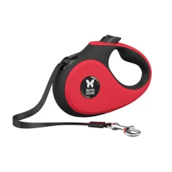 MARTIN SELLIER Laisse sangle rétractable rouge pour chien 5 m
