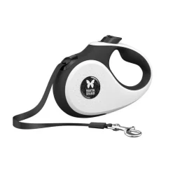 MARTIN SELLIER Laisse sangle rétractable noire pour chien 3 m