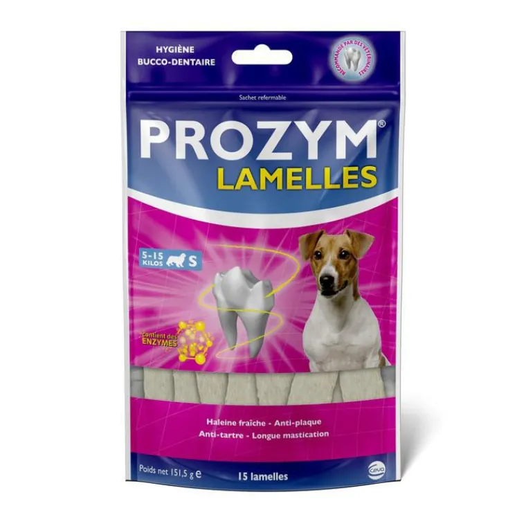 PROZYM Lamelles pour chien x 15 - sachet de 16 g
