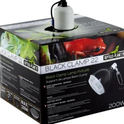 REPTILE PLANET Lampe pour vivarium Black Clamp 22 - Ø 22 x H 24,5 cm