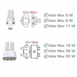 BLUE CORAL Lampe UVC de rechange pour Helix Max, 36W, AQUA MEDIC