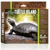 REPTILE PLANET Île flottante pour tortue aquatique avec ascenseur coloris marron Turtle Island - Taille M - 21 x 16 x 3,6 cm