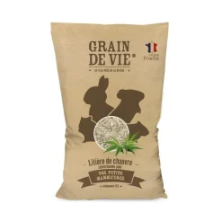 GRAIN DE VIE Litière de chanvre pour petits mammifères - 10 L