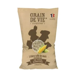GRAIN DE VIE Litière de rafle de maïs pour petits mammifères - 10 L
