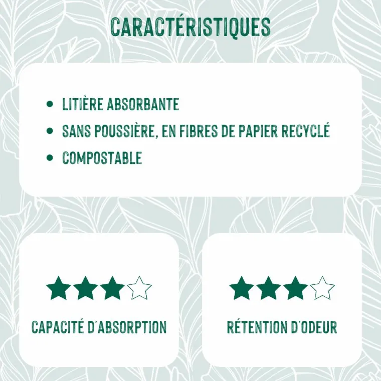 PET'S DREAM Litière en papier recyclé non-agglomérante pour chat et rongeur Paper Pure - 10 L
