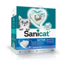 SANICAT Litière pour chat Active White – 10 L