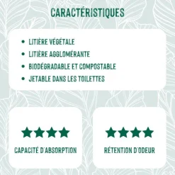 CAT'S BEST Litière végétale agglomérante pour chat et furet Cat’s Best Original 10L - 4.3 kg