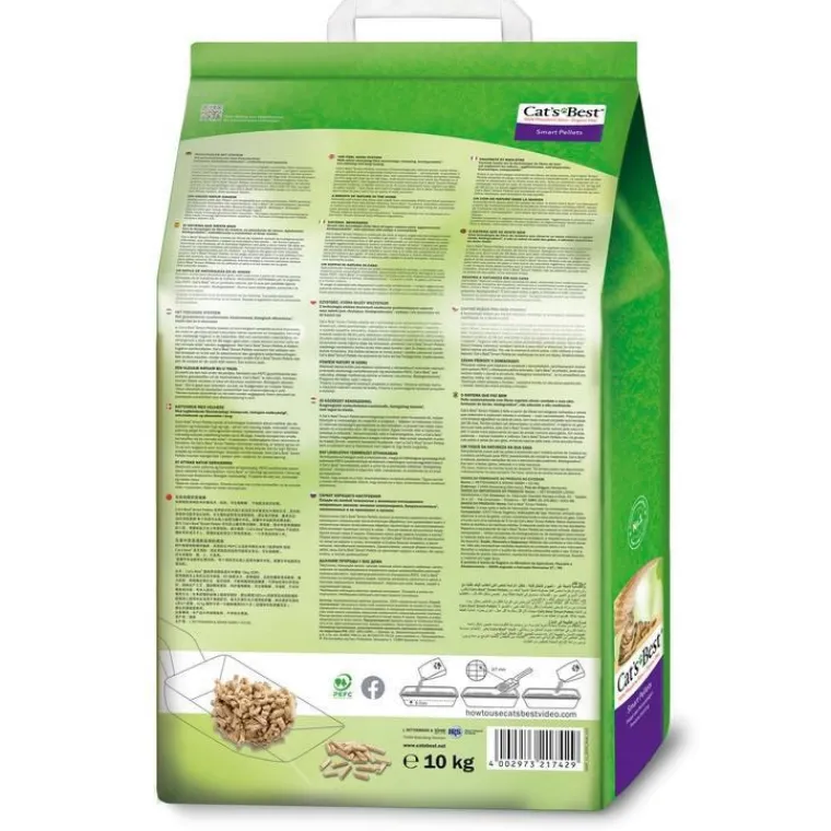 CAT'S BEST Litière végétale agglomérante pour chat Cat’s Best Smart Pellets 20 L - 10 kg