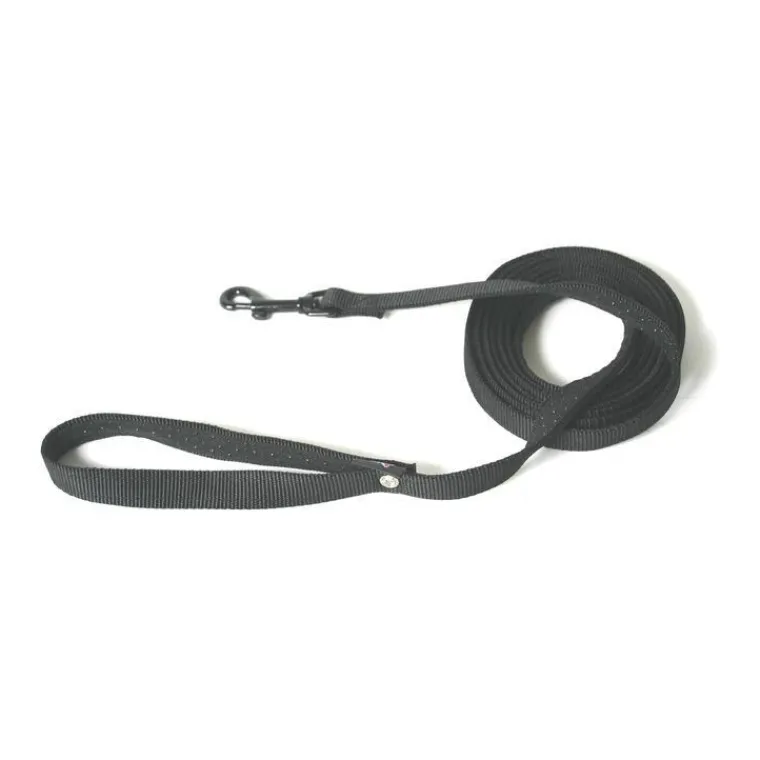 MARTIN SELLIER Longe noire en nylon pour chien - 5 mètres