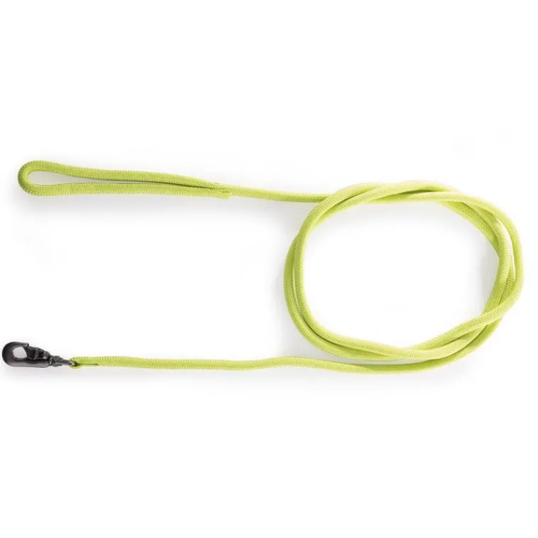 MARTIN SELLIER Longe ronde pour chien coloris vert citron 1,3 cm x 3 m