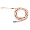 MARTIN SELLIER Longe ronde pour chien coloris beige 1,3 cm x 5 m