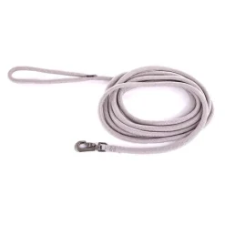 MARTIN SELLIER Longe ronde pour chien coloris gris 1,3 cm x 5 m
