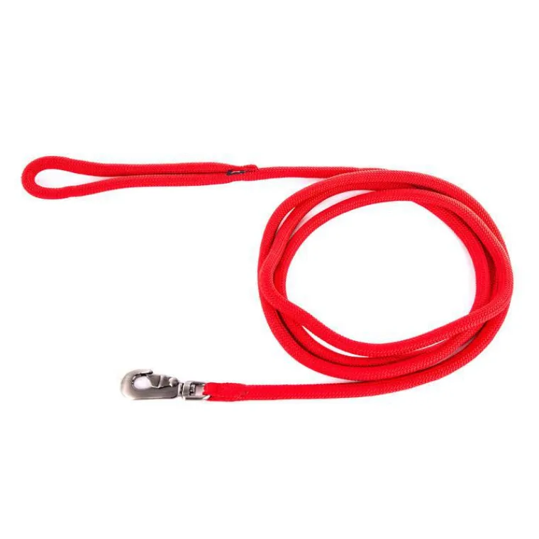 MARTIN SELLIER Longe ronde pour chien coloris rouge 1,3 cm x 3 m