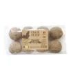 GRAIN DE VIE Lot de 8 boules de graisse aux arachides et insectes pour oiseaux - 720 g