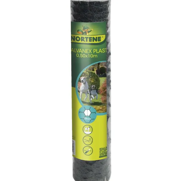 NORTENE Maille hexagonale triple torsion Galvanex, 1,9 cm, coloris vert, 1000 X 50 cm